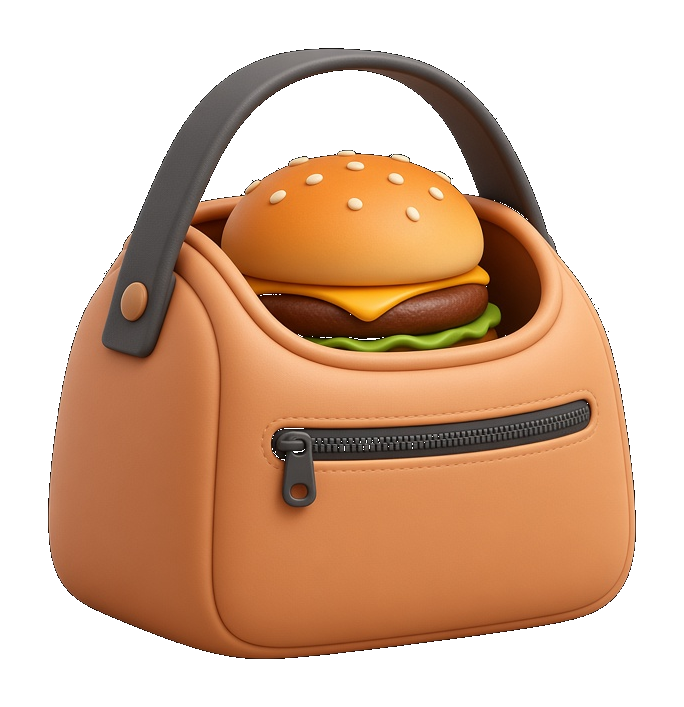 3D takeout bag.